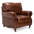 Hyde Vintage Leather Armchair-Dovetailed &amp; Doublestitched