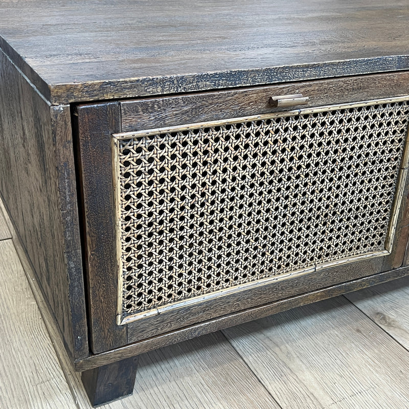 Avoca Birdeye Rattan Coffee Table in Honey Brown