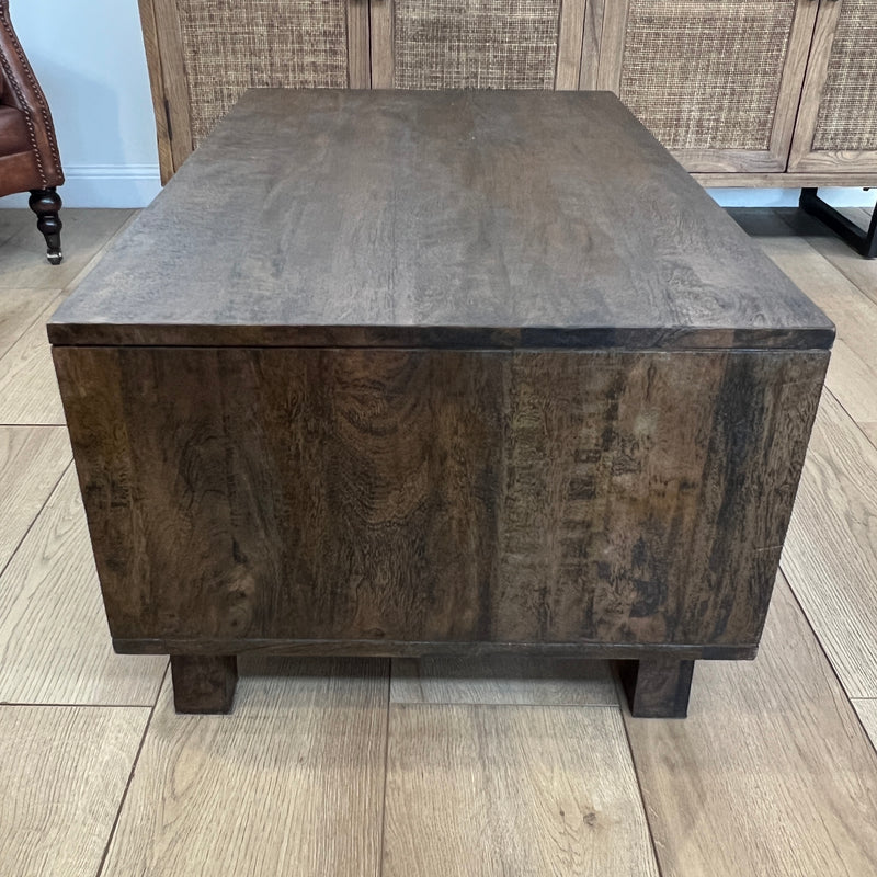 Avoca Birdeye Rattan Coffee Table in Honey Brown