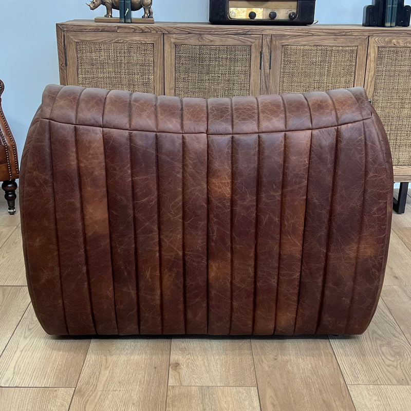 Hugo Distressed Leather Armchair