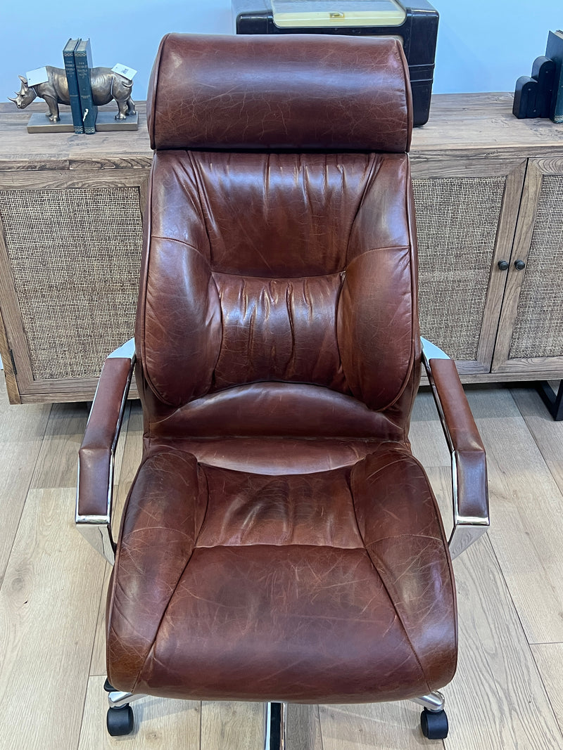 Lincoln Vintage Leather Office Chair