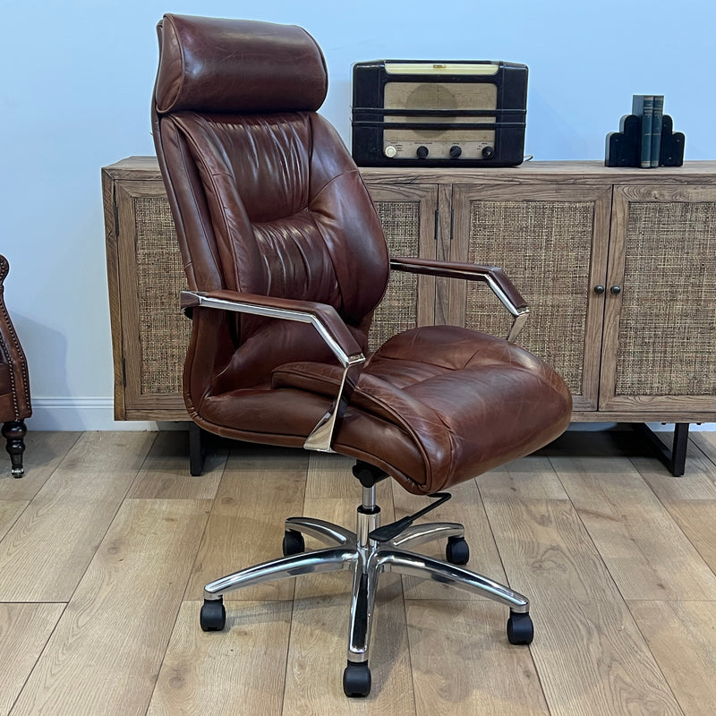 Lincoln Vintage Leather Office Chair