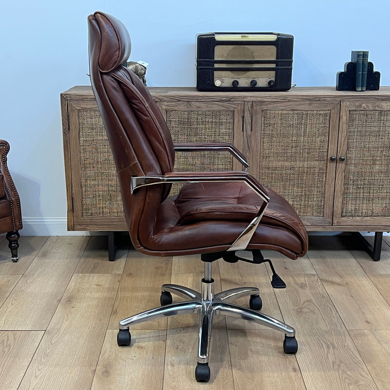 Lincoln Vintage Leather Office Chair