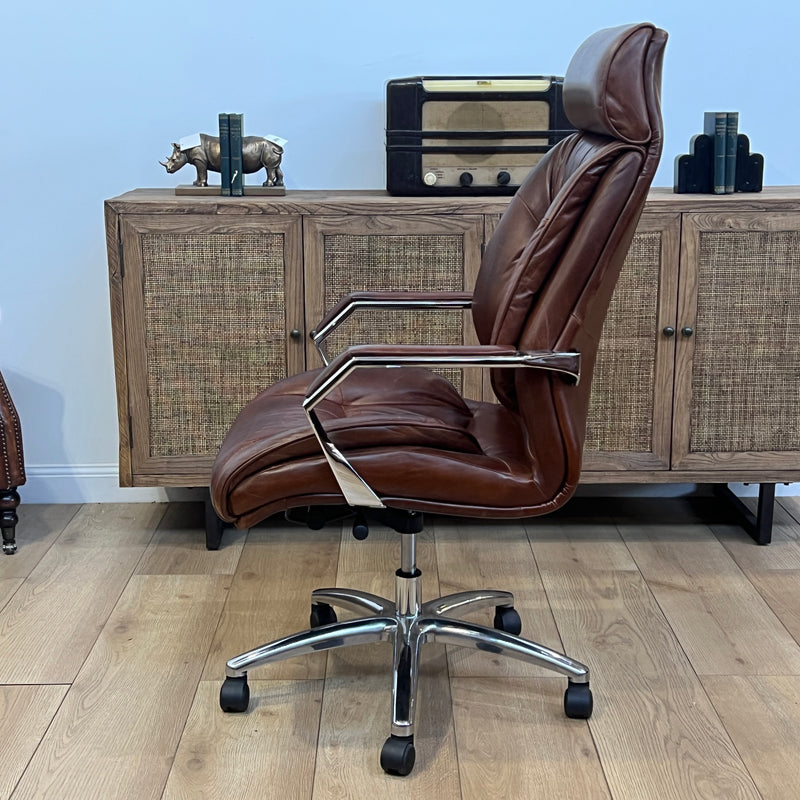 Lincoln Vintage Leather Office Chair