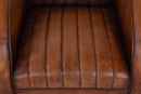 Icarus Vintage Leather Art Deco Chair-Dovetailed &amp; Doublestitched