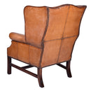 Irving Antique Leather Armchair-Dovetailed &amp; Doublestitched
