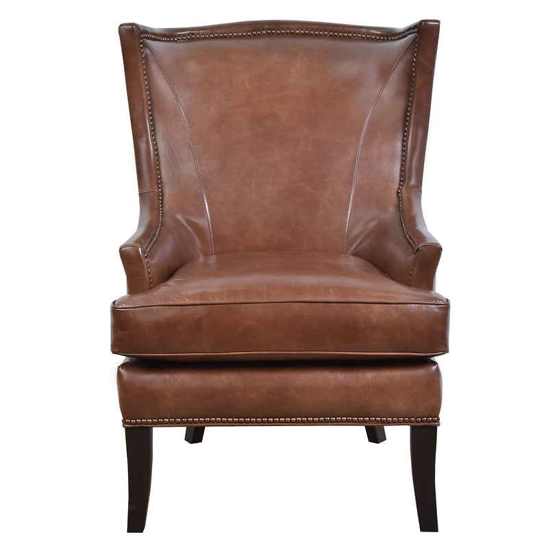 Jacob Leather Armchair-Dovetailed &amp; Doublestitched