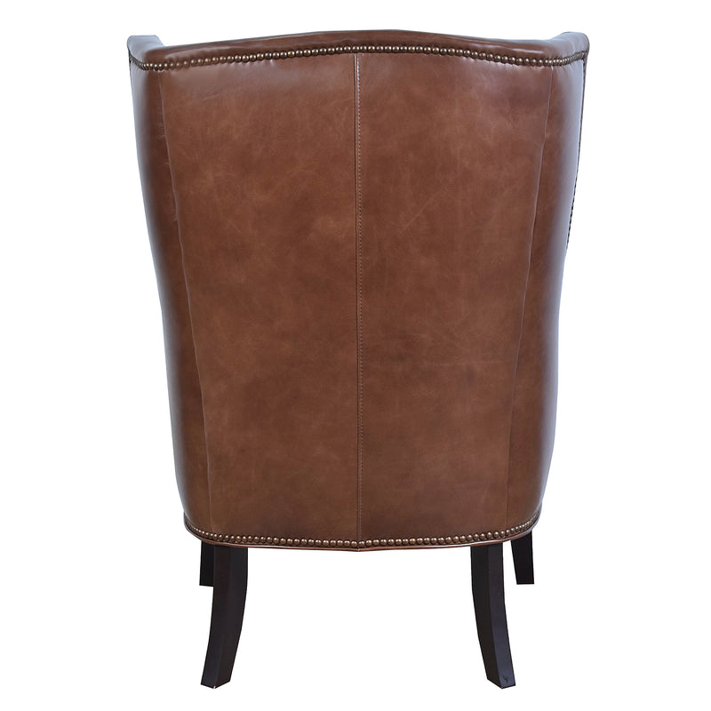 Jacob Leather Armchair-Dovetailed &amp; Doublestitched