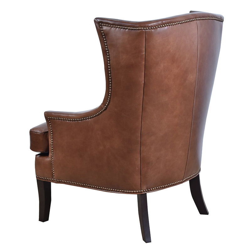 Jacob Leather Armchair-Dovetailed &amp; Doublestitched