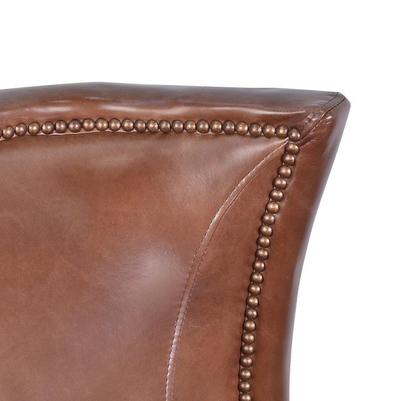 Jacob Leather Armchair-Dovetailed &amp; Doublestitched