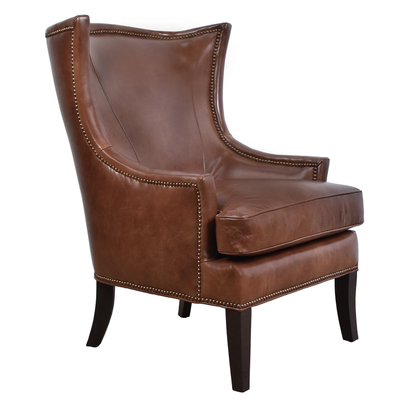 Jacob Leather Armchair-Dovetailed &amp; Doublestitched