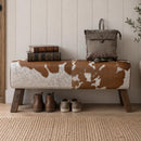 Jaipur Cowhide Long Bench 120-Dovetailed &amp; Doublestitched