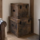 Jaipur Leather Storage Boxes Set-Dovetailed &amp; Doublestitched
