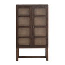 Java Rattan Cabinet in Honey Brown-Dovetailed &amp; Doublestitched