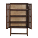Java Rattan Cabinet in Honey Brown-Dovetailed &amp; Doublestitched