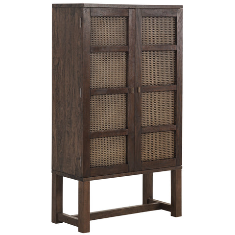 Java Rattan Cabinet in Honey Brown
