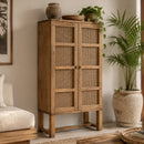 Java Rattan Cabinet in Light Tobacco-Dovetailed &amp; Doublestitched