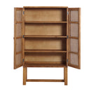Java Rattan Cabinet in Light Tobacco-Dovetailed &amp; Doublestitched