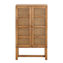 Java Rattan Cabinet in Light Tobacco-Dovetailed &amp; Doublestitched