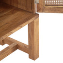 Java Rattan Cabinet in Light Tobacco-Dovetailed &amp; Doublestitched