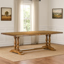 Jocelyn Double Pedestal Dining Table-Dovetailed &amp; Doublestitched