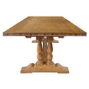 Jocelyn Double Pedestal Dining Table-Dovetailed &amp; Doublestitched