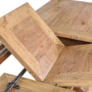 Josephine Oak Double Extension Dining Table-Dovetailed &amp; Doublestitched