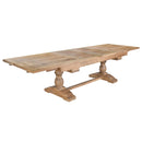 Josephine Oak Double Extension Dining Table-Dovetailed &amp; Doublestitched