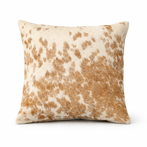 Speckled Brown Cowhide Cushion