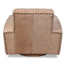 Kingly Club Beyond Vintage Leather Swivel Chair-Dovetailed &amp; Doublestitched