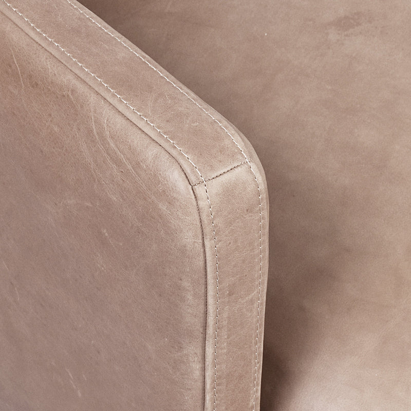 L'Europe Armchair In Smoke-Dovetailed &amp; Doublestitched