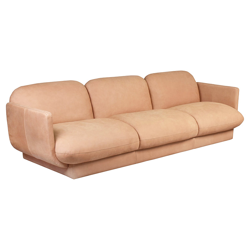 L'Europe XL 4 Seater Sofa In Camel-Dovetailed &amp; Doublestitched