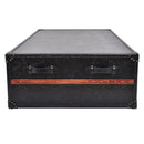 Lancaster Vintage Black Leather Coffee Table-Dovetailed &amp; Doublestitched