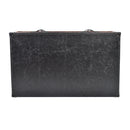 Lancaster Vintage Black Leather Coffee Table-Dovetailed &amp; Doublestitched