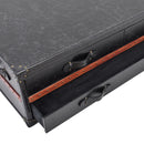 Lancaster Vintage Black Leather Coffee Table-Dovetailed &amp; Doublestitched