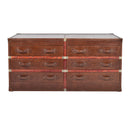 Lancaster Vintage Leather Chest of Drawers-Dovetailed &amp; Doublestitched