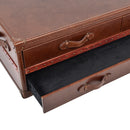 Lancaster Vintage Leather Coffee Table-Dovetailed &amp; Doublestitched