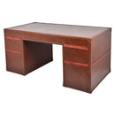 Lancaster Vintage Leather Trunk Desk-Dovetailed &amp; Doublestitched