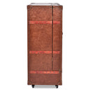 Lancaster Vintage Leather Trunk Wine Cabinet-Dovetailed &amp; Doublestitched