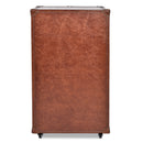 Lancaster Vintage Leather Trunk Wine Cabinet-Dovetailed &amp; Doublestitched