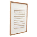 Leveled Timber Wall Art 62x82 - White on White-Dovetailed &amp; Doublestitched