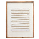 Leveled Timber Wall Art 62x82 - White on White-Dovetailed &amp; Doublestitched