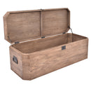 Levi Old Elm Storage Trunk Large-Dovetailed &amp; Doublestitched