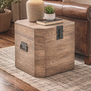 Levi Old Elm Storage Trunk Small-Dovetailed &amp; Doublestitched