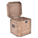 Levi Old Elm Storage Trunk Small-Dovetailed &amp; Doublestitched