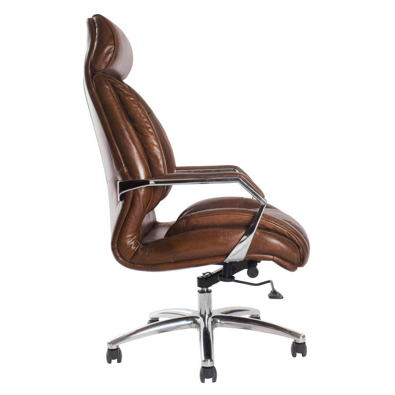 Lincoln Vintage Leather Office Chair-Dovetailed &amp; Doublestitched