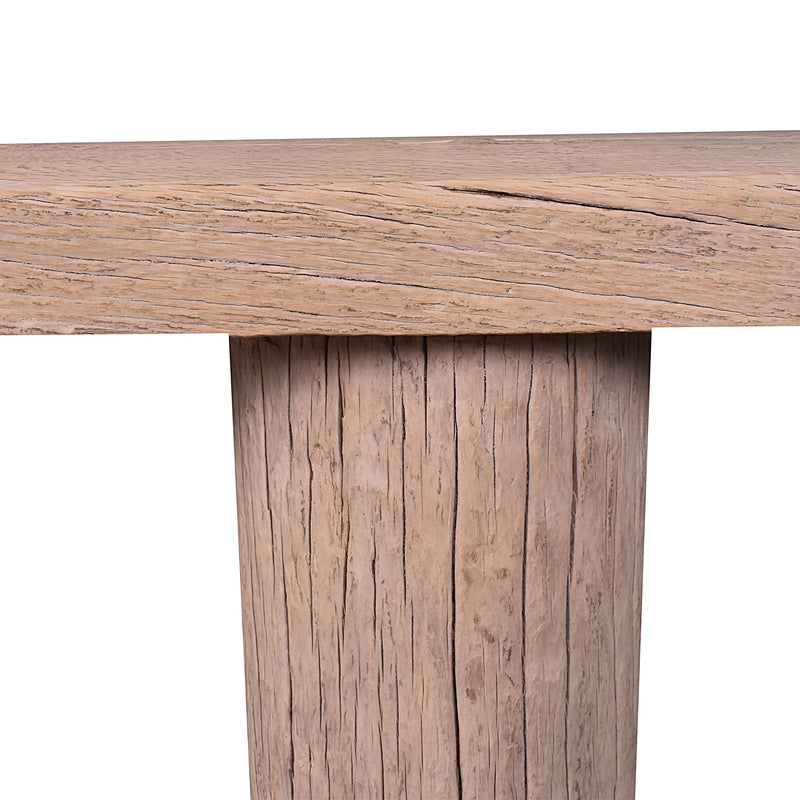 Log Console 180-Dovetailed &amp; Doublestitched