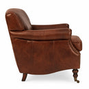 Logan Vintage Leather Armchair-Dovetailed &amp; Doublestitched