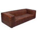 London Vintage Leather 3 Seater Sofa-Dovetailed &amp; Doublestitched
