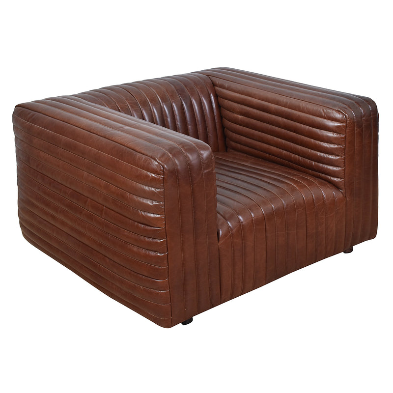 London Vintage Leather Armchair-Dovetailed &amp; Doublestitched